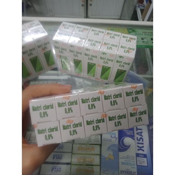 COMBO 10 SẢN PHẨM NƯỚC MUỐI SINH LÝ VỆ SINH MẮT-MŨI-TAI - NATRICLORID 0.9% (PHARMEDIC)