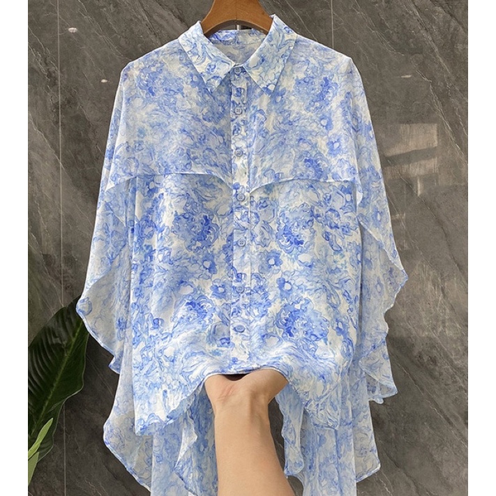 áo sơ mi voan kiểu xoè koreastyle