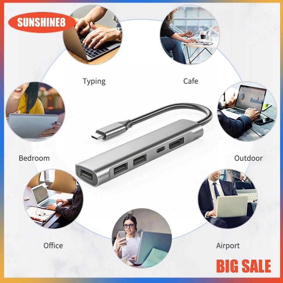 【SUN】Docking Station 5 In 1 4K60Hz Lớn DP DisplayPort Type-c Docking Station