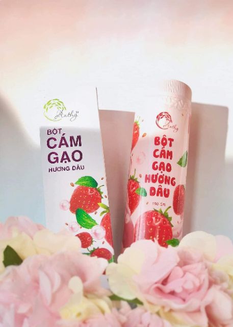 Bột Cám Gạo Hương Dâu  Anthy Organic