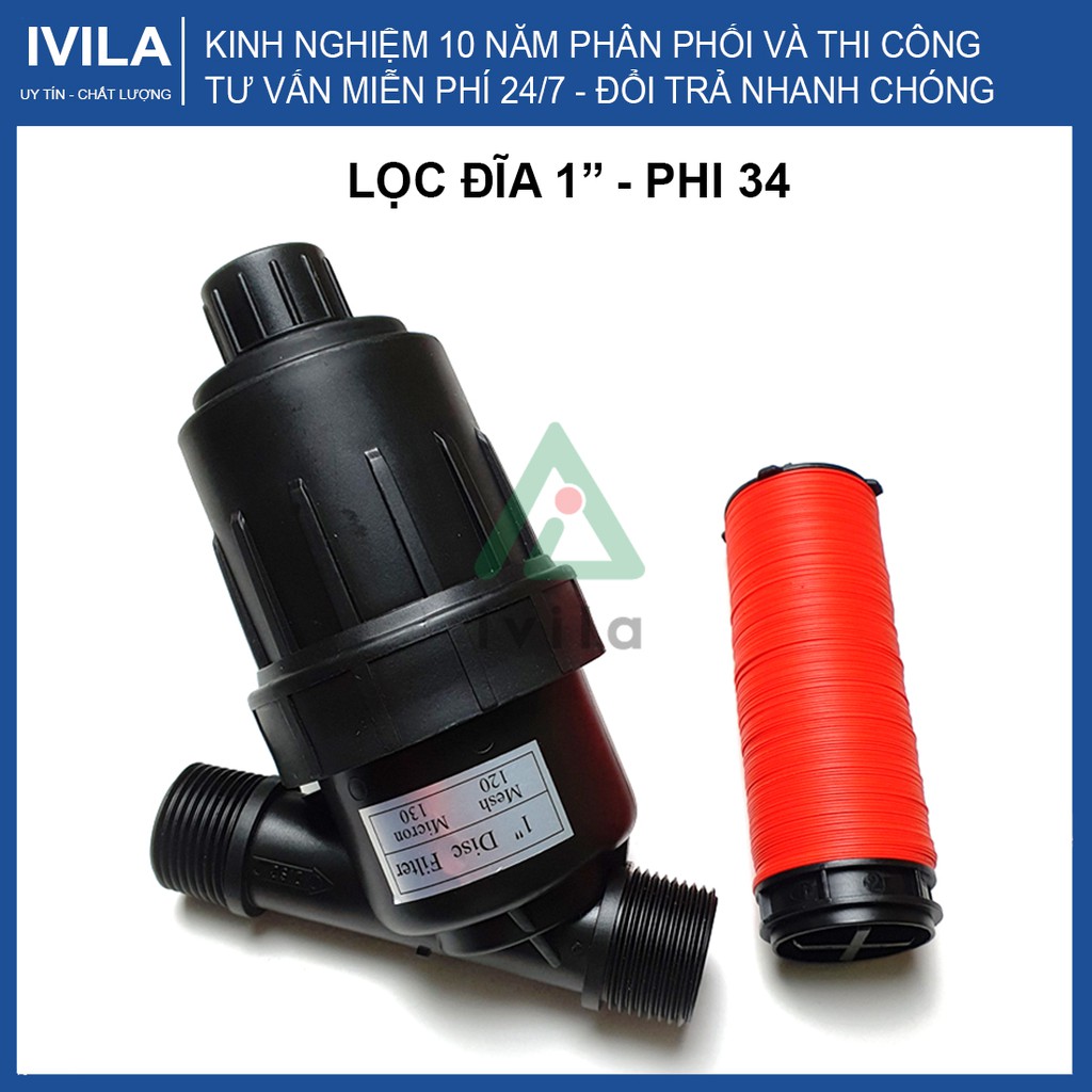 Bộ Lọc Đĩa chữ Y phi 27 / 34 / 42 / 48 / 60 - Bộ lọc cặn, rác dùng cho hệ thống tưới nhỏ giọt, tưới phun sương, phun mưa