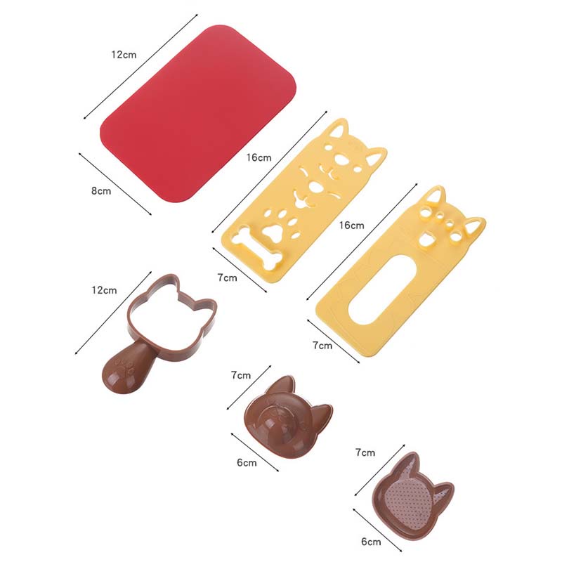 Khuôn làm cơm nắm/cơm nắm hình chú chó dễ thương cho bé DIY