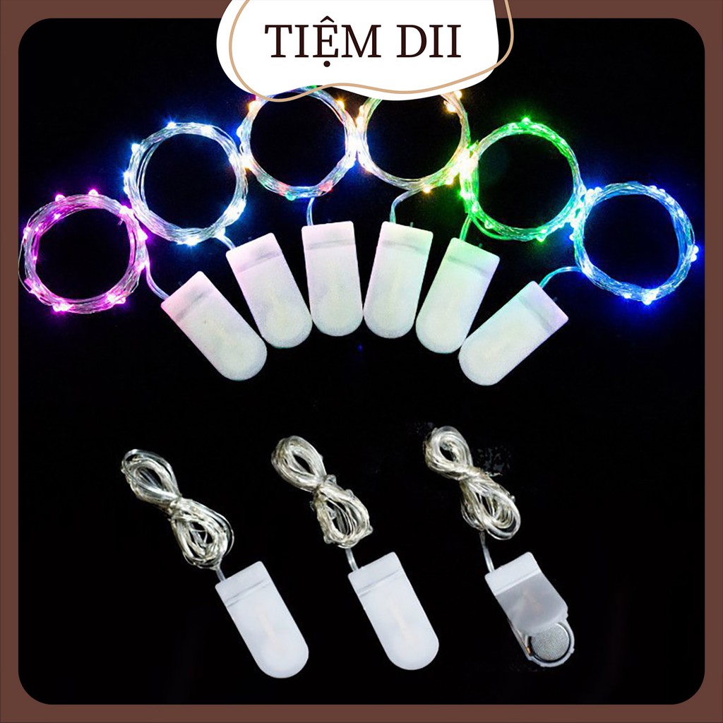 Đèn Nháy MiNi Đèn Đom Đóm Led Fairylight Kèm Pin Không Cần Cắm Điện Đèn Trang Trí Quà Tặng