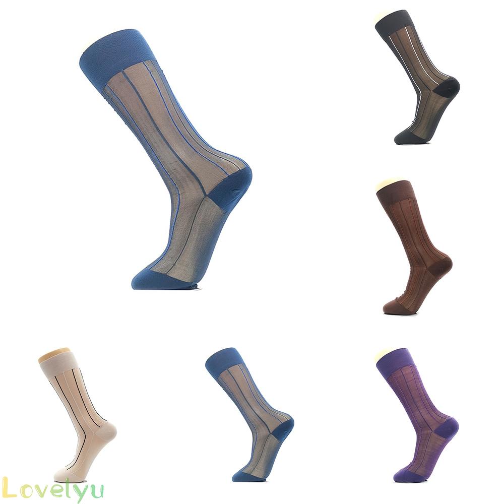 &lt;READY STOCK&gt;Mens Dress Socks 1 Pairs Lot Striped Casual Fashion Sexy Knee High Stockings MxvvuM lzONWwo aUWzne100% brand new！