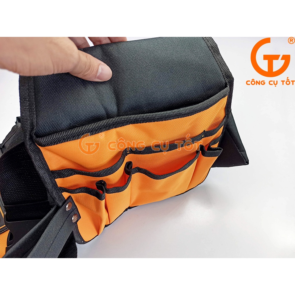 Túi đồ nghề đeo hông 2 ngăn lớn 14 ngăn nhỏ Ingco HTBP02031