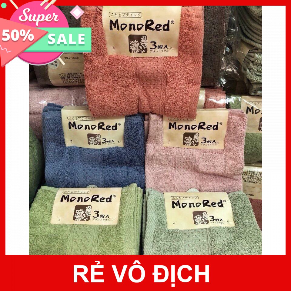 [Hot]-SÉT 3 KHĂN MONORED XUẤT NHẬT
