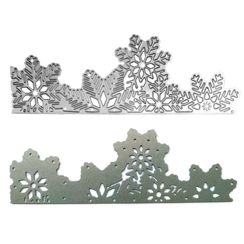 Khuôn cắt giấy bằng kim loại hình bông tuyết xinh xắn trang trí thủ công