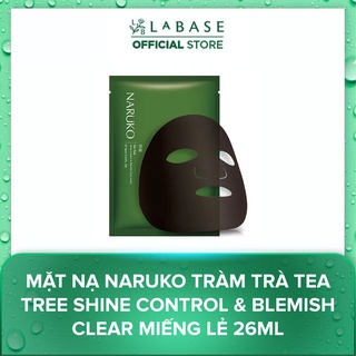 Mặt nạ Naruko Tràm Trà Tea Tree Shine Control & Blemish Clear Miếng lẻ 26ml