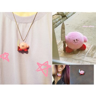 Kirby phóng lợn - khuyên tai, vòng cổ, móc khóa