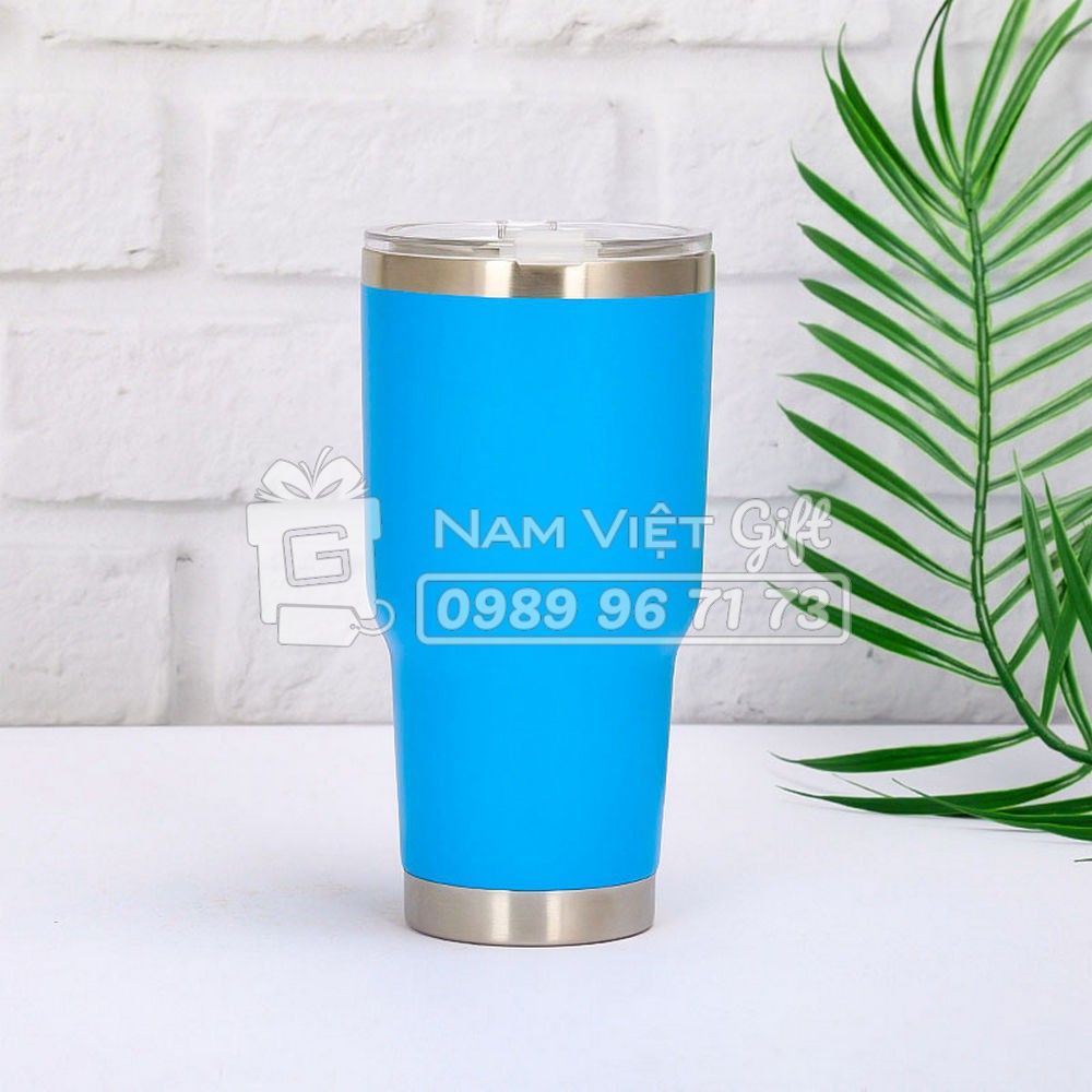 Ly Giữ Nhiệt Matte 3 Lớp INOX304 900ml - Tặng Kèm Túi và Ống Hút