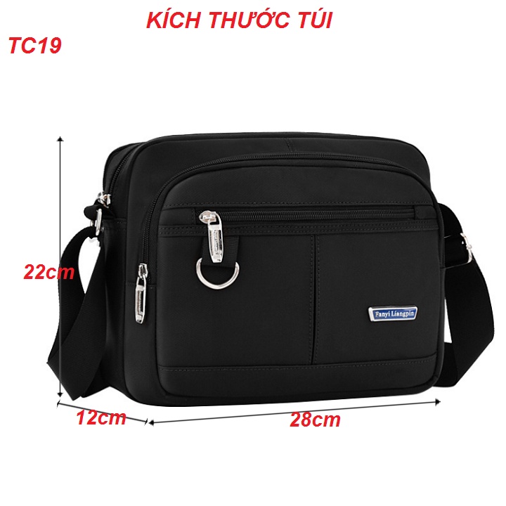 Túi đeo chéo, đeo vai nam cao cấp bền đẹp TC19
