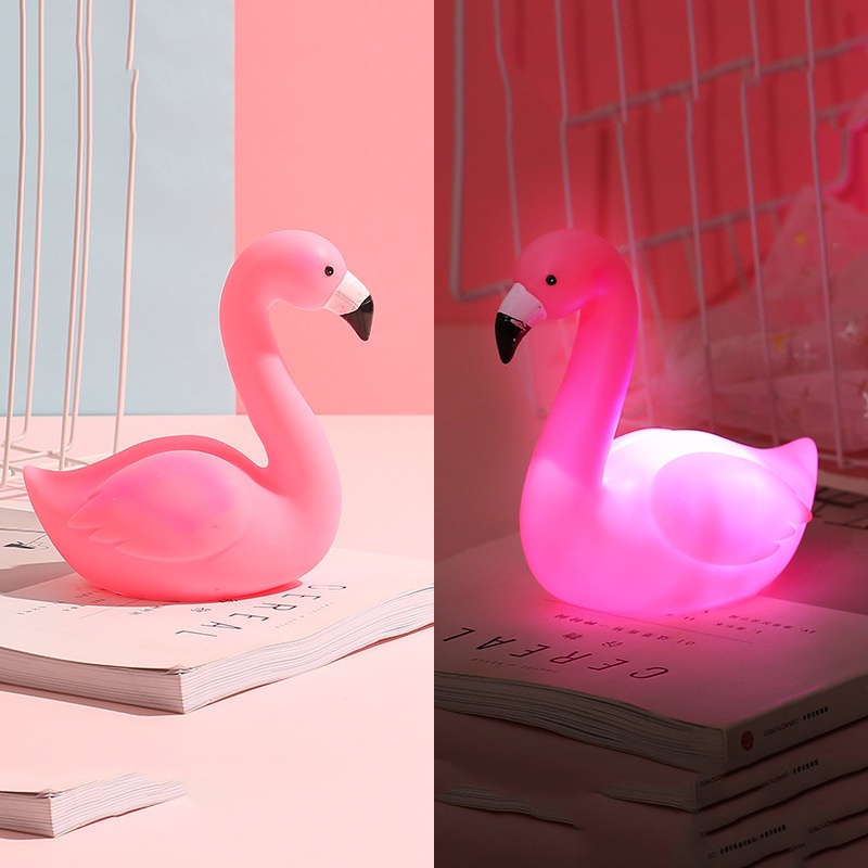 Đèn ngủ Silicon hình thú siêu cute chất liệu bền bỉ có nhiều mẫu tặng kèm pin
