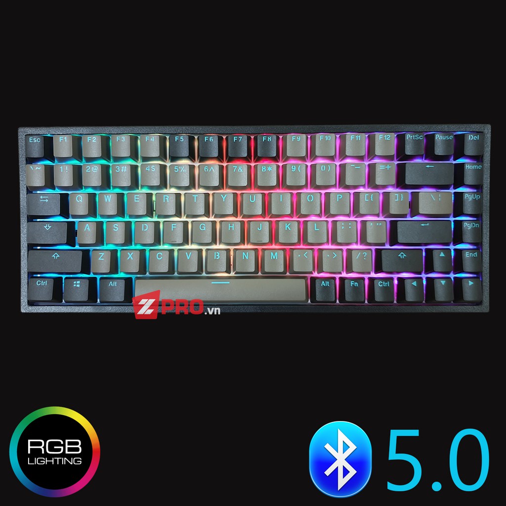 [Mã 267ELSALE hoàn 7% đơn 300K] Bàn phím cơ Keycool KC84 Bluetooth Hotswap - Sky Dolch