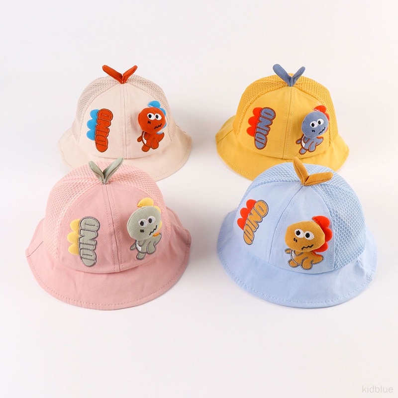 Nón Tai Bèo Phối Lưới Thoáng Khí Họa Tiết Hoạt Hình Dễ Thương Cho Bé