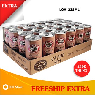 Thùng cafe lon sữa đá Highland 235ml x 24 lon