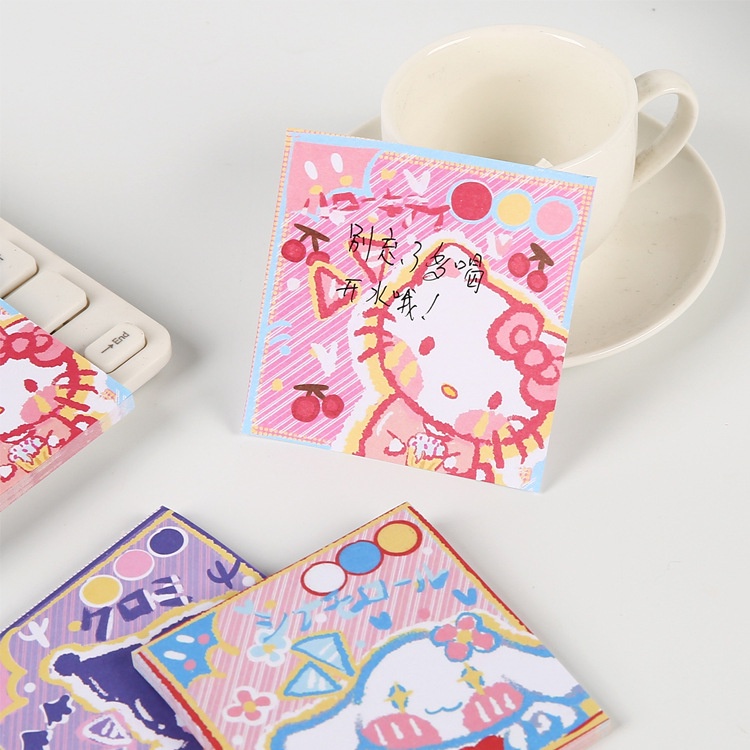 Giấy Ghi Chú Họa Tiết Hoạt Hình Graffiti Sanrio Cinnamon Dog Dễ Thương Có Thể Xé Ra Tiện Lợi
