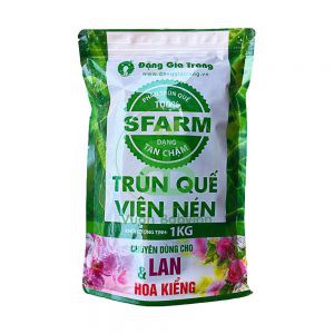 Phân Trùn Quế Viên Nén Sfarm gói 1kg