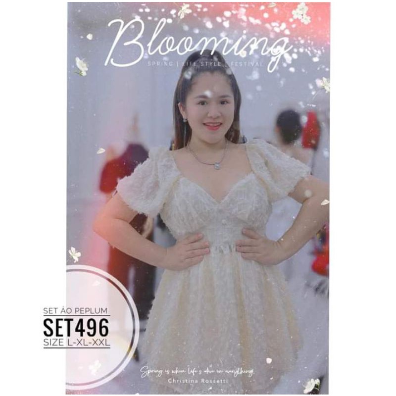 Set kiểu áo peplum Set496