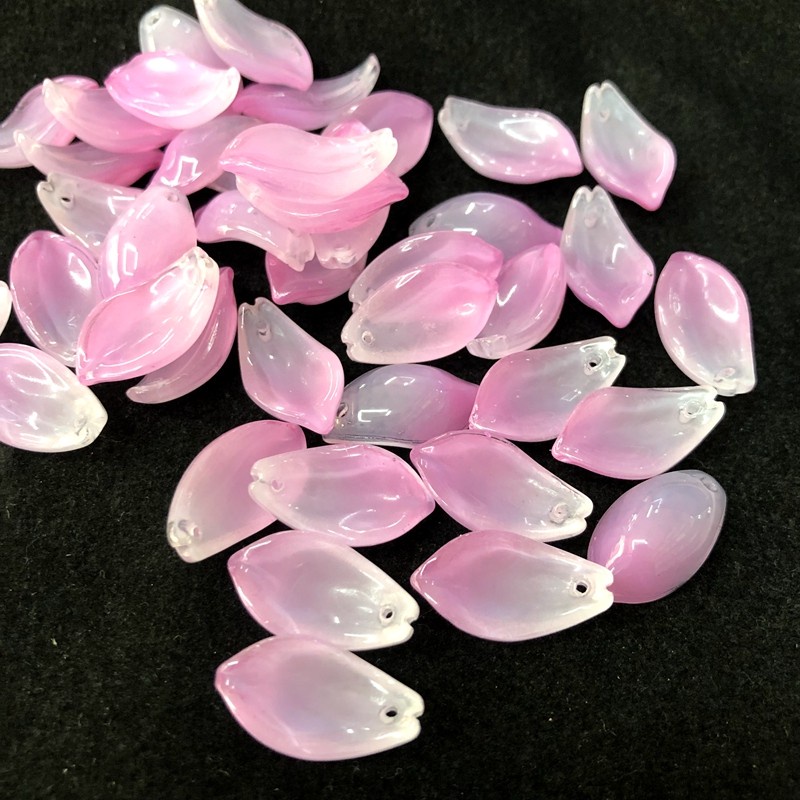 Bộ 20 Hạt Xâu Làm Trang Sức Hình Chiếc Lá 11 * 20mm 20 Cái y15826