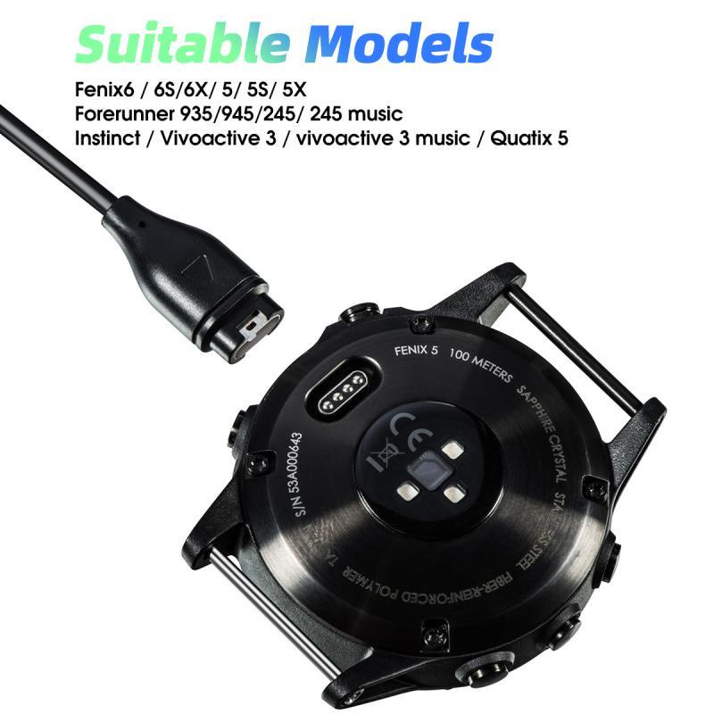 Đế sạc nhanh FONKEN nhỏ gọn với cáp sạc USB chuyên dụng cho Garmin Fenix 6S/6/6x Pro Watch