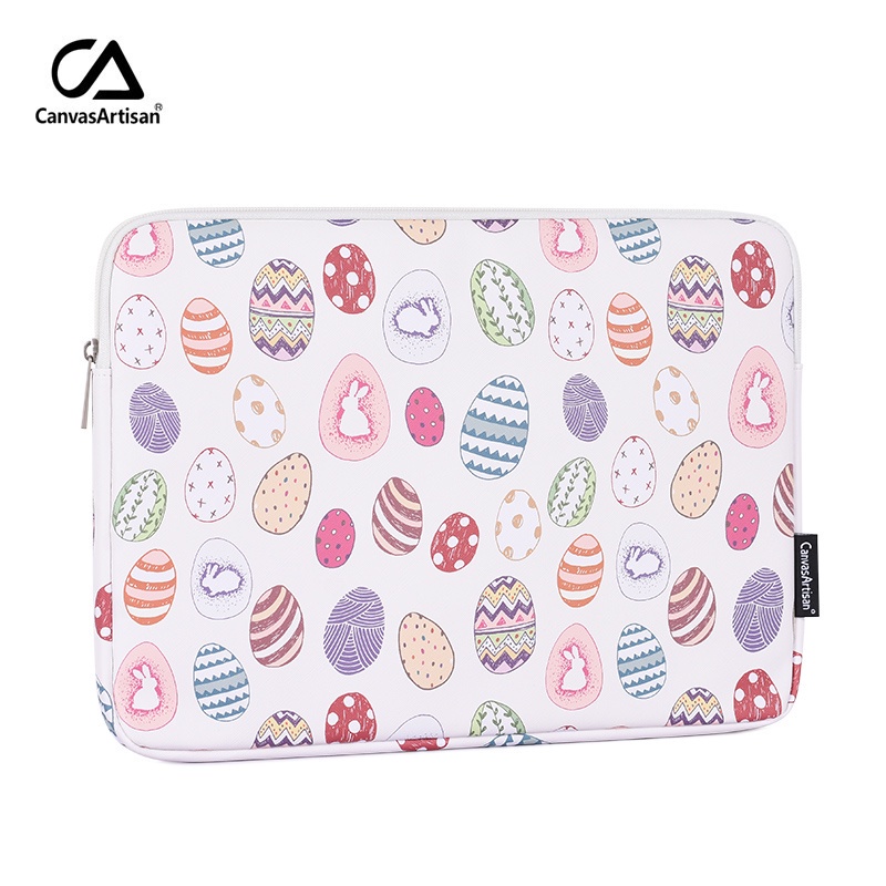 CanvasArtisan Túi da chống nước hình trứng phục sinh thích hợp cho laptop Acer Dell Matebook Air Pro 11/ 12/ 13/ 14/ 15 inch