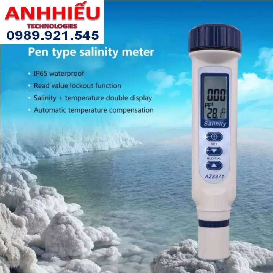 AZ - 8371 Bút đo độ mặn Thiết bị đo độ mặn Máy đo độ mặn AZ 8371