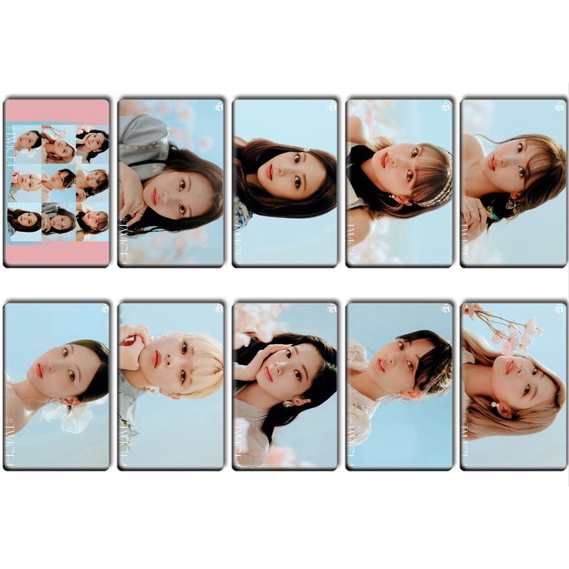 Set 10 Thẻ In Hình Nhóm Nhạc TWICE 4th BEST ALBUM Độc Đáo