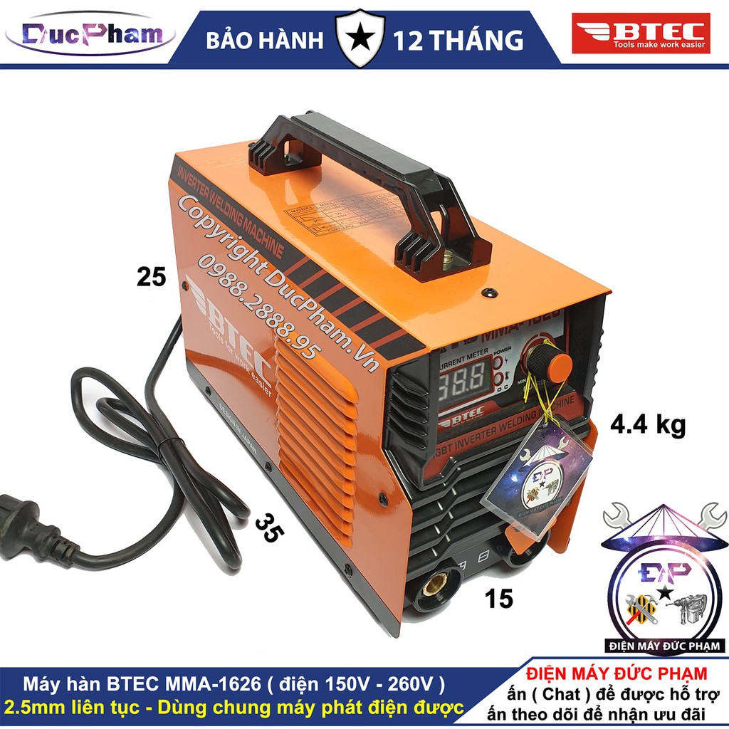 Máy hàn điện tử BTEC 1626 ( chuyên hàn điện yếu cao )