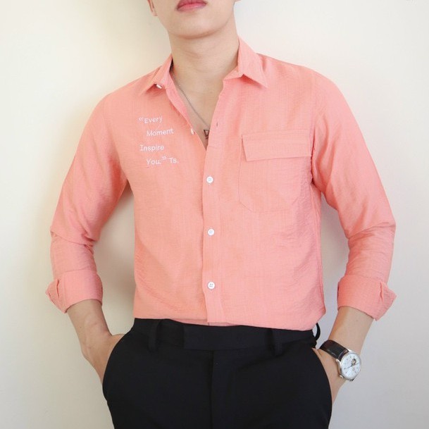 [Mã FAMAYMA2 giảm 10K đơn 50K] Áo sơ mi tay dài họa tiết thêu hàn quốc mới nhất | BigBuy360 - bigbuy360.vn