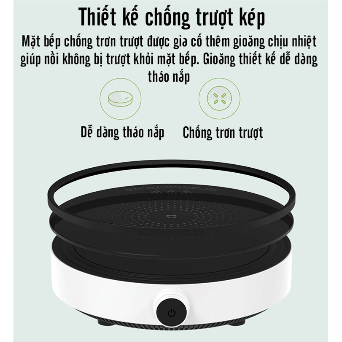 Bếp điện từ Xiaomi Mijia DCL002CM Youth - 9 Mức Độ Nhiệt Khác Nhau - Hàng Chính Hãng