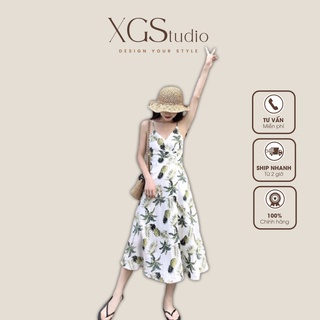 [LOẠI 1] Váy maxi dứa Ulzzang đi biển loại 1 (có size - ảnh thật ở cuối) - A326