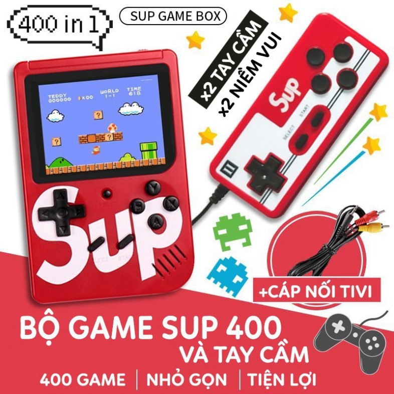 MÁY GAME SUP 400 TRÒ CHƠI HỖ TRỢ TAY CẦM TAY CHO 2 NGƯỜI CHƠI