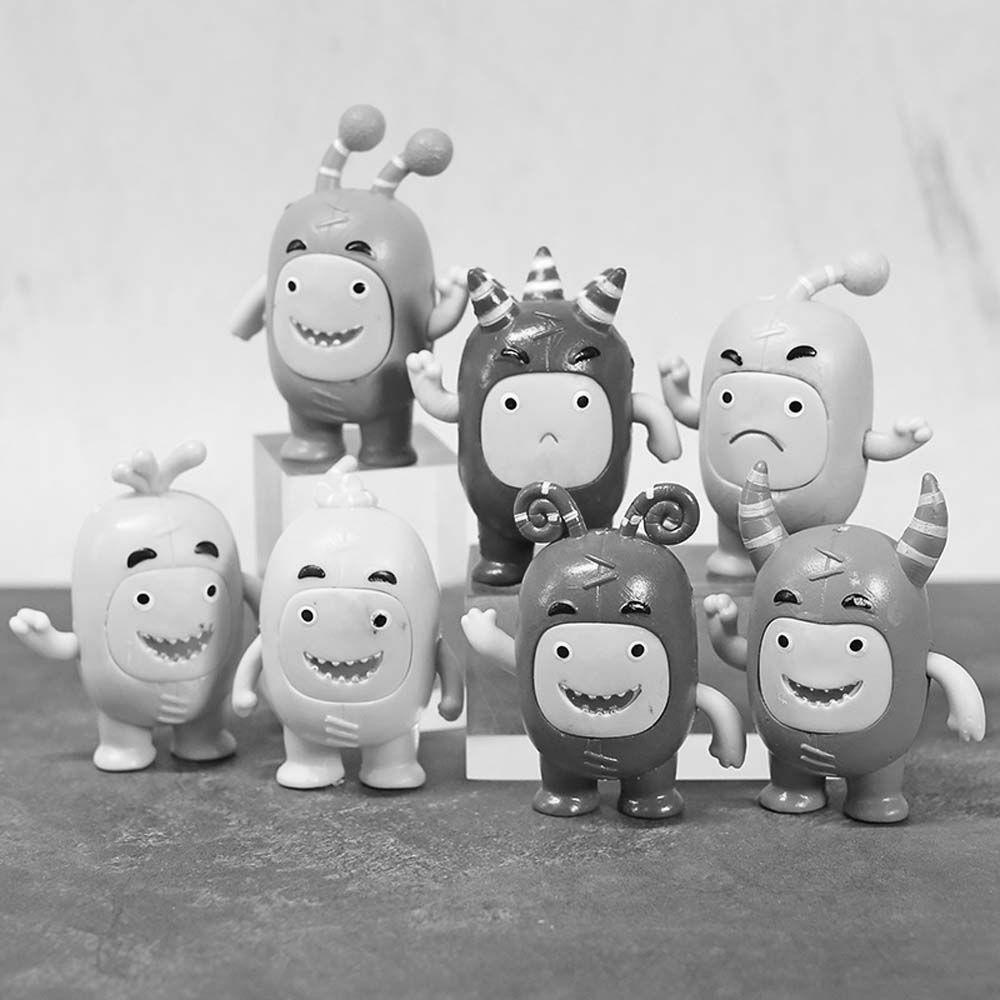 CLEOES Set 7 Mô Hình Tượng Nhân Vật Hoạt Hình Oddbods Bằng PVC