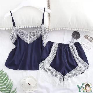 Set Đồ Ngủ Bằng Lụa Thời Trang Dành Cho Nữ