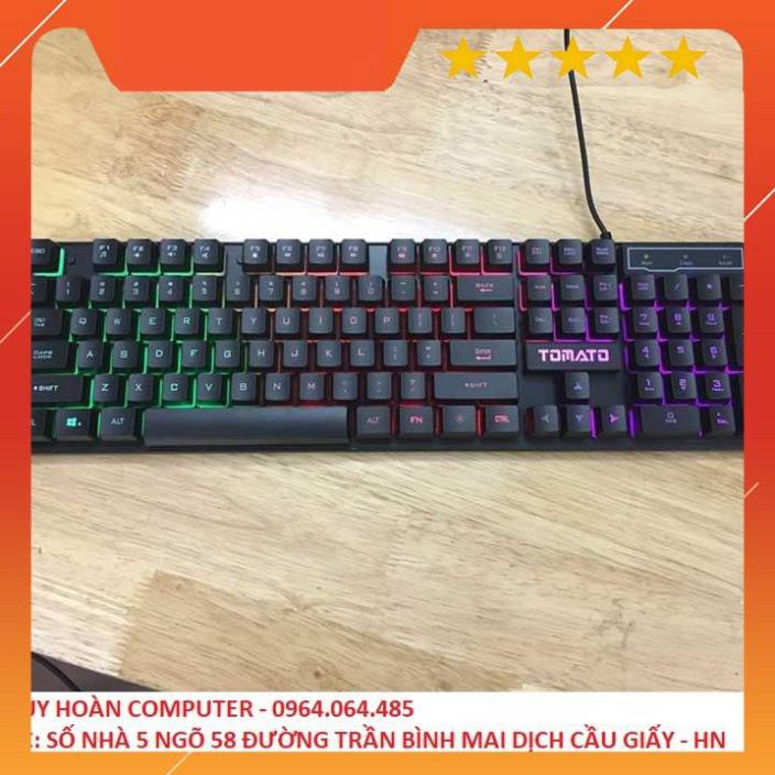 SẢN PHẨM BÁN CHẠY NHẤT -  Mua Bàn phím giả cơ Tomato S100 có led - TẶNG NGAY BÀN DI CHUỘT GAMING