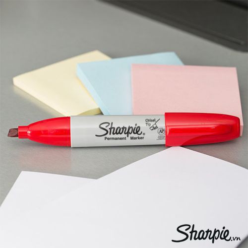 Bút lông dầu ngòi vát Sharpie Chisel Tip - Purple (Màu tím)