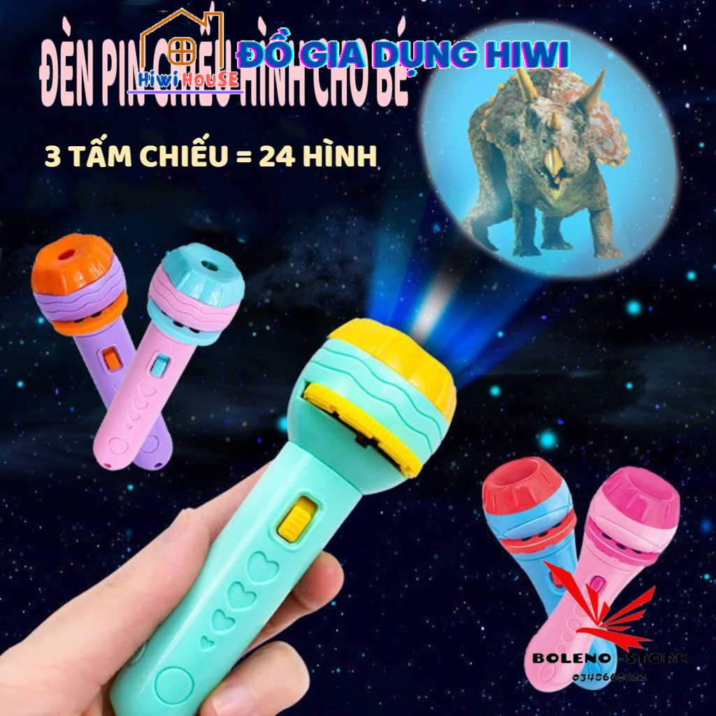 Đồ Chơi Đèn Pin 10 thẻ 80 hình chiếu ngộ nghĩnh đáng yêu cho bé
