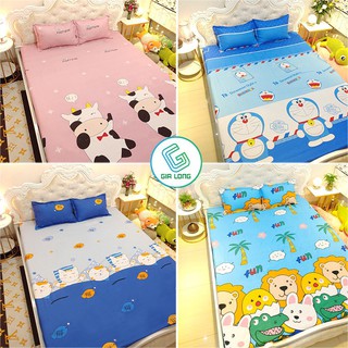 Bộ ga gối 💖m6/m8/2m💖 drap giường poly, ga trải giường cute + 2 vỏ gối nằm cute Gia Long Home