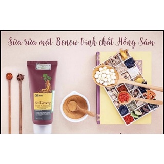 sữa rửa mặt sâm [mẫu mới ]đỏ cao cấp Benew mô