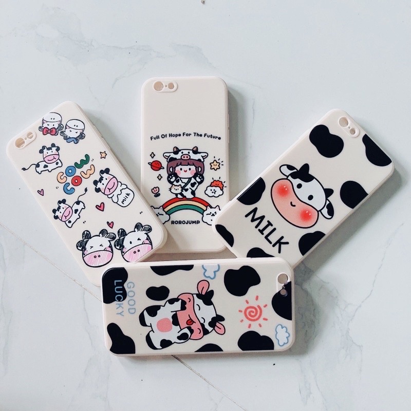 Ốp lưng bò sữa cute đáng yêu cho iP 6/6s/6plus/6splus/7plus/8plus/ip X/xs/xsmax/11promax/12promax