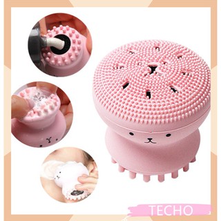 Cọ Massage Rửa Mặt Hình Bạch Tuộc Tiện Dụng