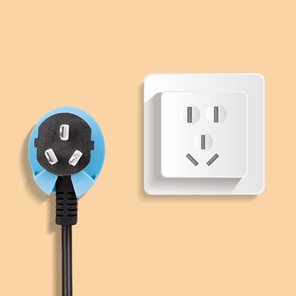 Set 2 Móc Treo Ổ Cắm Điện Gắn Tường Bằng Nhựa Không Cần Khoan Họa Tiết Hoạt Hình Dễ Thương Đa Năng Tiết Kiệm Không Gian Trang Trí Nhà Ở/Văn Phòng