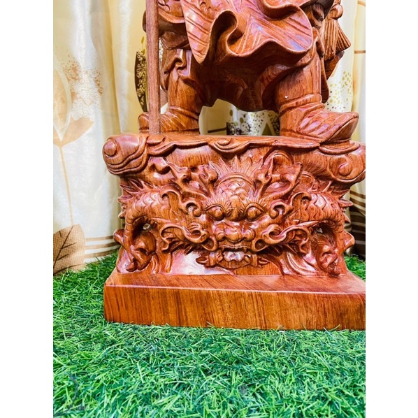 Tượng quan công gỗ hương 60cm