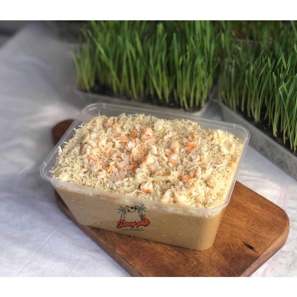 Pate tươi hỗn hợp cá gà tôm - thơm ngon béo ngậy hấp dẫn chó mèo khó tính - Sunny pate