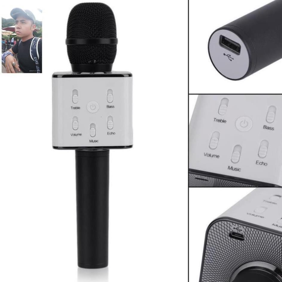 XẢ LỖ (SHOPEE TRỢ GIÁ) MIC KARAOKE Q7 - HÁT KARAOKE KHÔNG CẦN DÀN ÂM THANH SIÊU RẺ