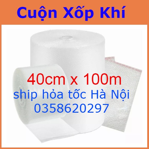 Cuộn Xốp Khí 40cmx100m , Bọc Chống Sốc, Xốp Nổ,xốp khí - Đóng Bọc Hàng - Chống Sốc Bóng Khí Xốp chống sốc gói hàng