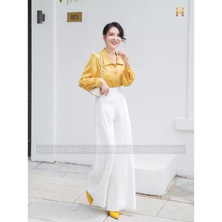 Set áo sơ mi cúc kiểu + quần suông ly trước HH Clothing