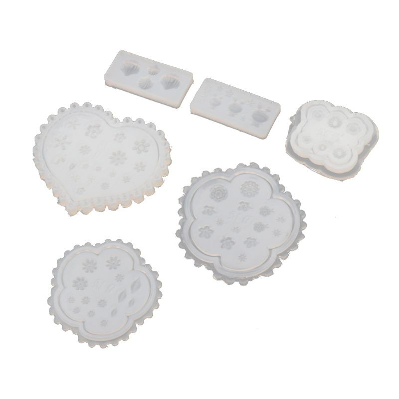 Khuôn silicone họa tiết hoa 3D dùng để trang trí móng