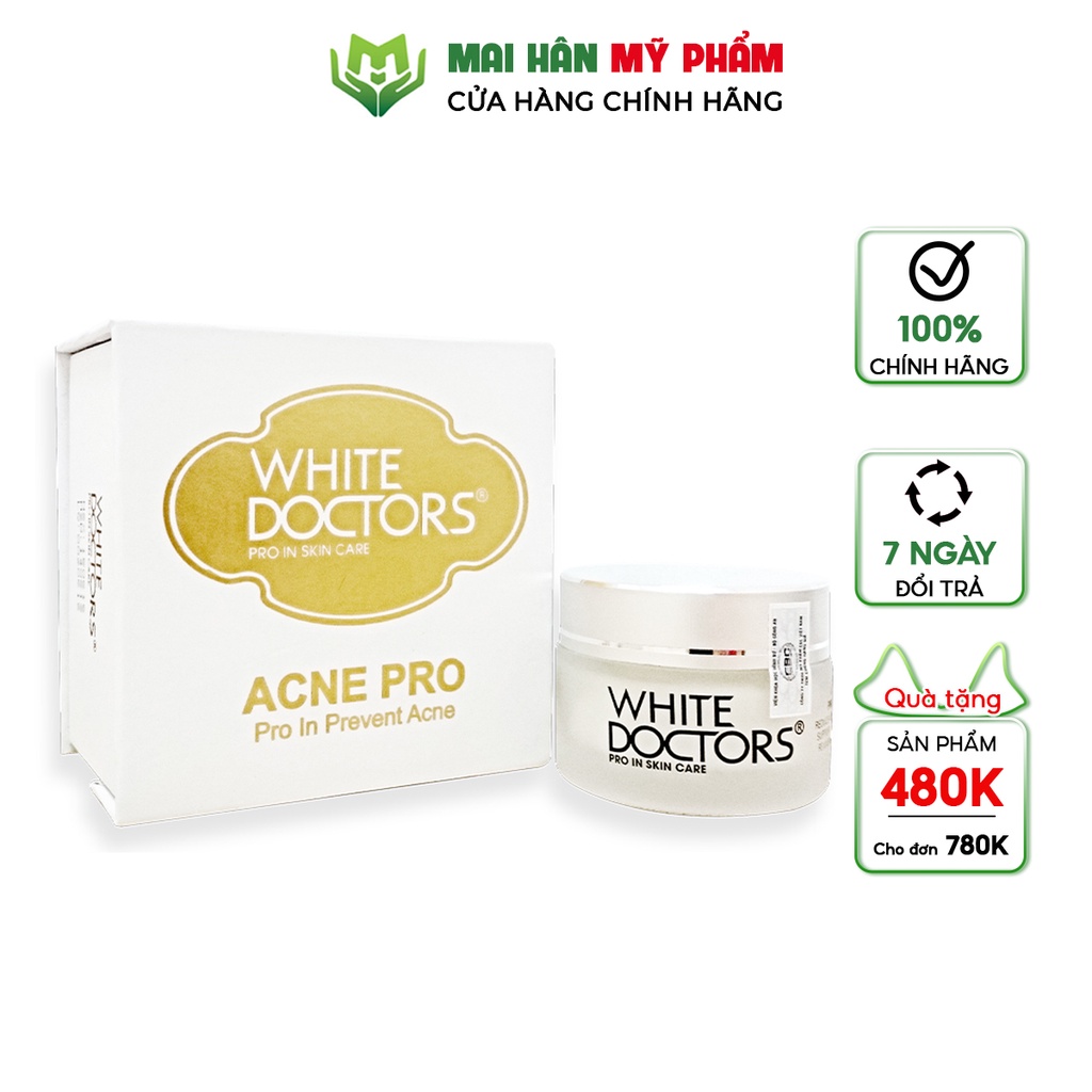 Kem ngừa mụn mờ sẹo thâm White Doctors Acne Pro 25g