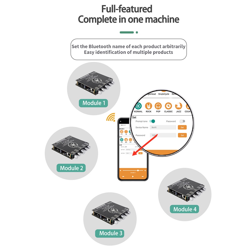 Bảng Mạch Khuếch Đại Âm Thanh mini Xy-S220H 2.1 Kênh TDA7498 160W*2+220W Chuyên Dụng Cho Loa bluetooth